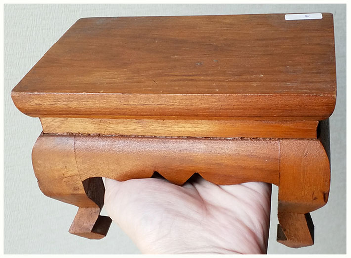 โต๊ะยอด ตั่ง ฐานไม้เล็ก(โต๊ะหมู่แบบแยกชิ้น)