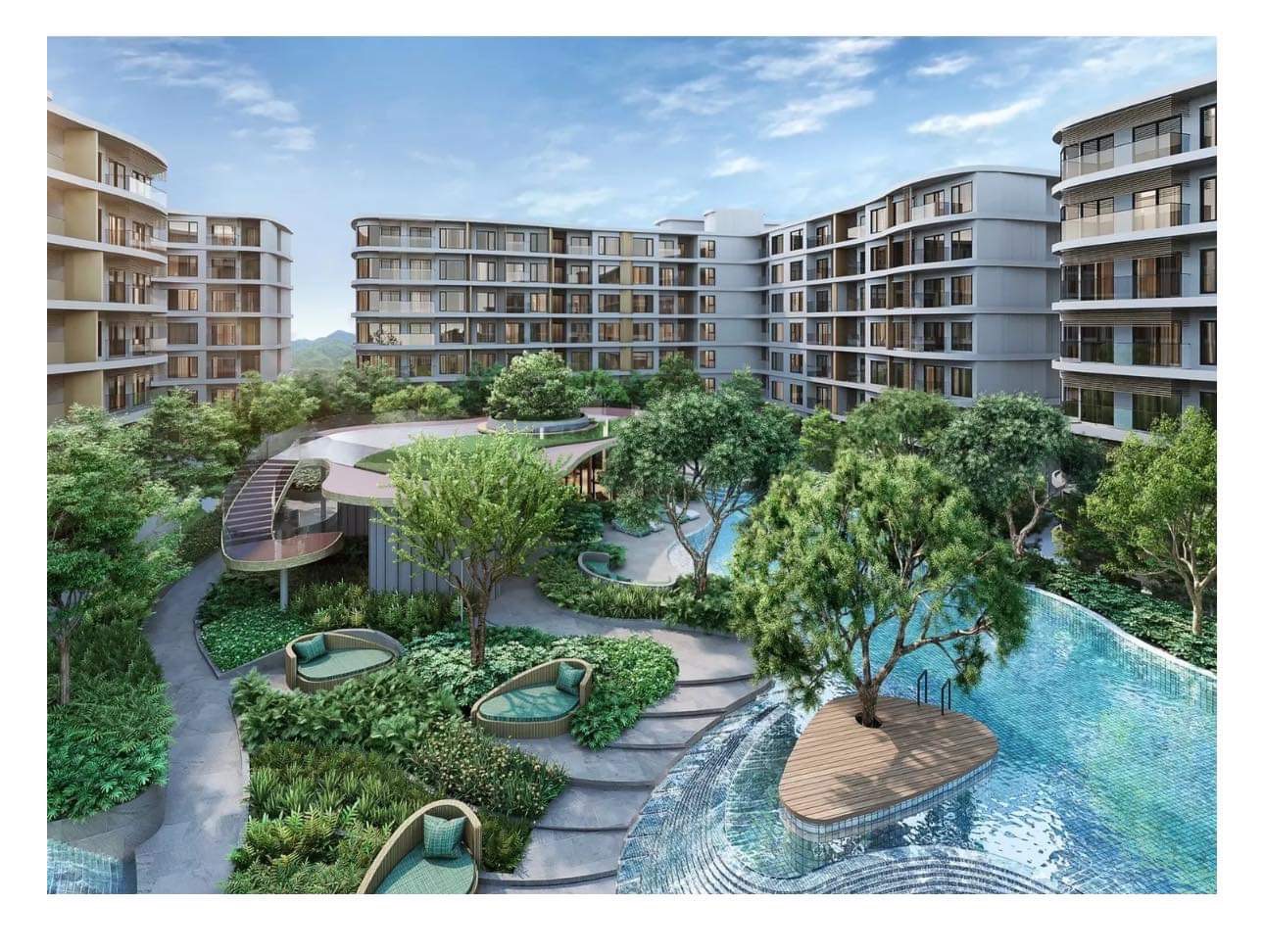 For Rent : Wichit, Condominium near Central Phuket, 1 bedroom, 7th flr.