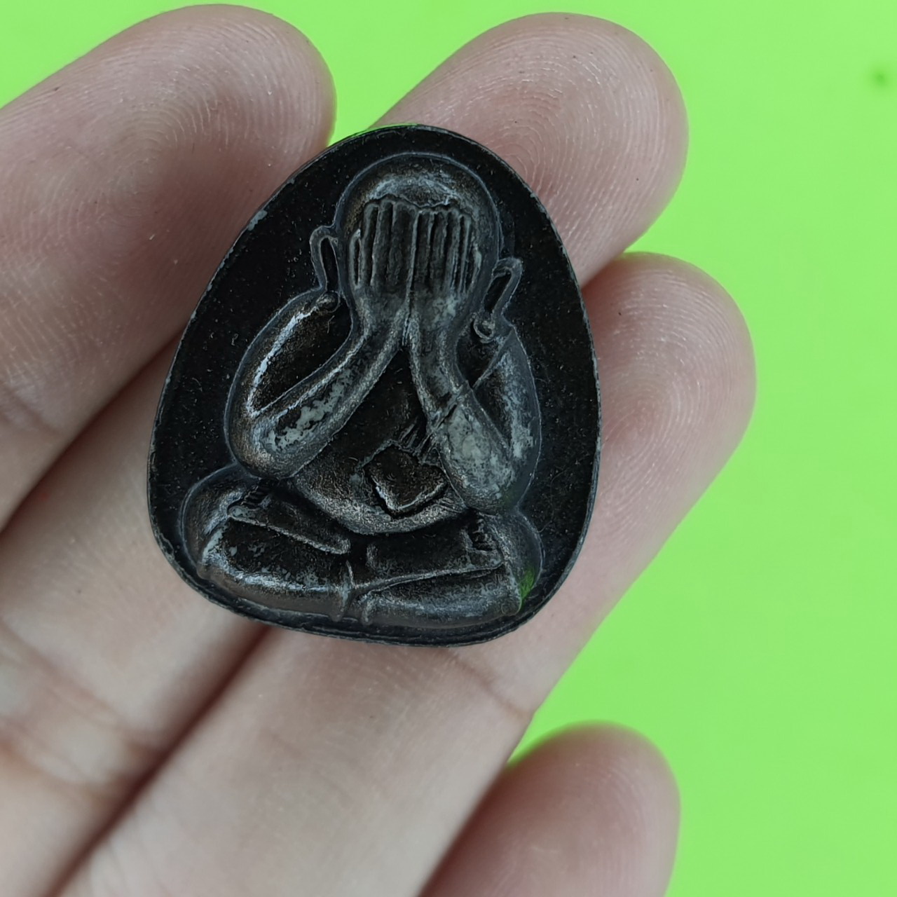 พระเครื่อง พระปิดตา รุ่น เมตตา โชคลาภ มหาอุตม์ สีดำทำเก่า พระปิดตาของแท้ พระแท้ พระปิดตามหาอุต พระปิดตาแท้ พระปิดตาเนื้อผง