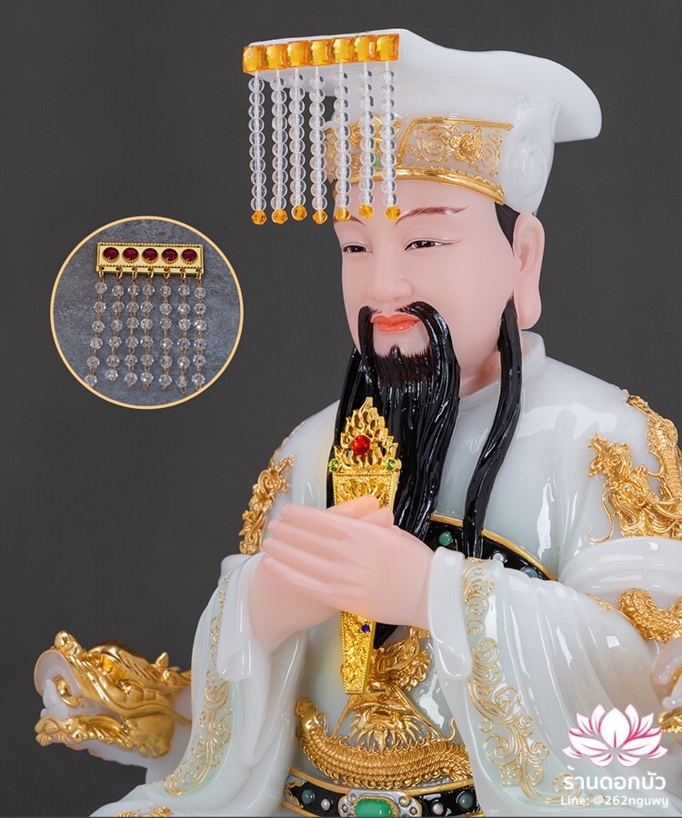 ม่านติดหมวกกิมซิ้น ม่านติดหมวกเทวรูปจีน