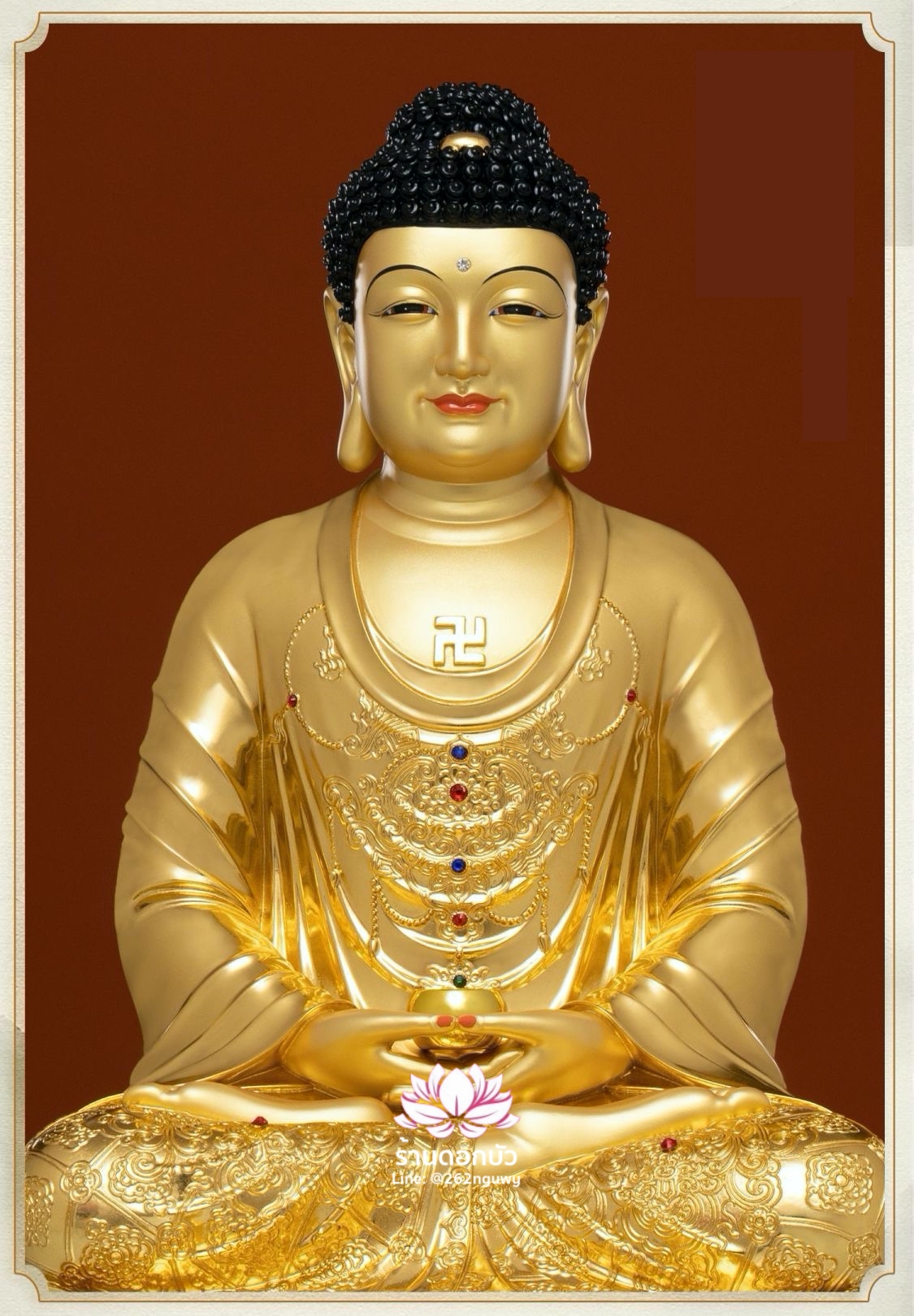 พระพุทธเจ้า (พระยูไล) พระโพธิสัตว์กวนอิม พระกษิติครรภโพธิสัตว์ พระศรีอริยเมตไตรย งานเรซิ่น ขนาด 12/16/19/26 นิ้ว