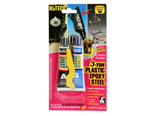 ALTECO 3-Ton Plastic Epoxy Steel 60 min. | 56.8 G. กาวอีพ็อกซี่ พลาสติกสตีล 3ตัน ชนิดแห้ง 60นาที | 56.8 กรัม