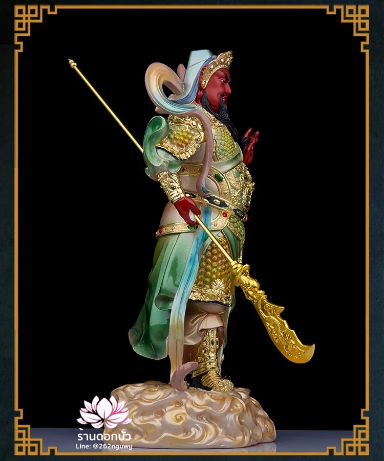 เทพเจ้ากวนอู และพระเวทโพธิสัตว์ (อุ่ยท้อผ่อสัก) งานเรซิ่นคุณภาพสูง ขนาด 12/16/19/26/36 นิ้ว