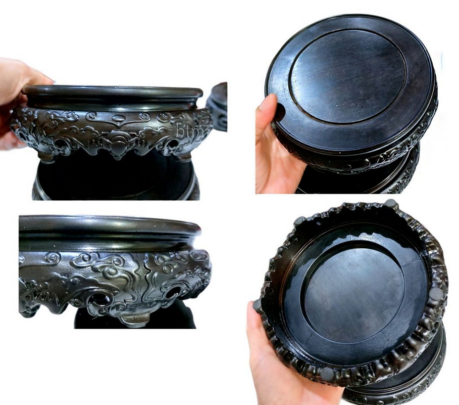 กี๋หรือฐานไม้สไตล์จีน ลาย5ค้างคาว