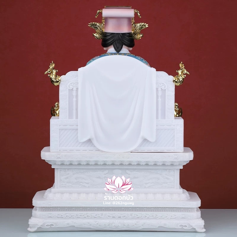 หม่าโจ้ว ม่าจ้อโป๋ เทียนส่งเซ่งโบ้ เทียนโหวเซี่ยบ้อ งานหินอ่อนคุณภาพสูง ขนาด 12/16/19 นิ้ว