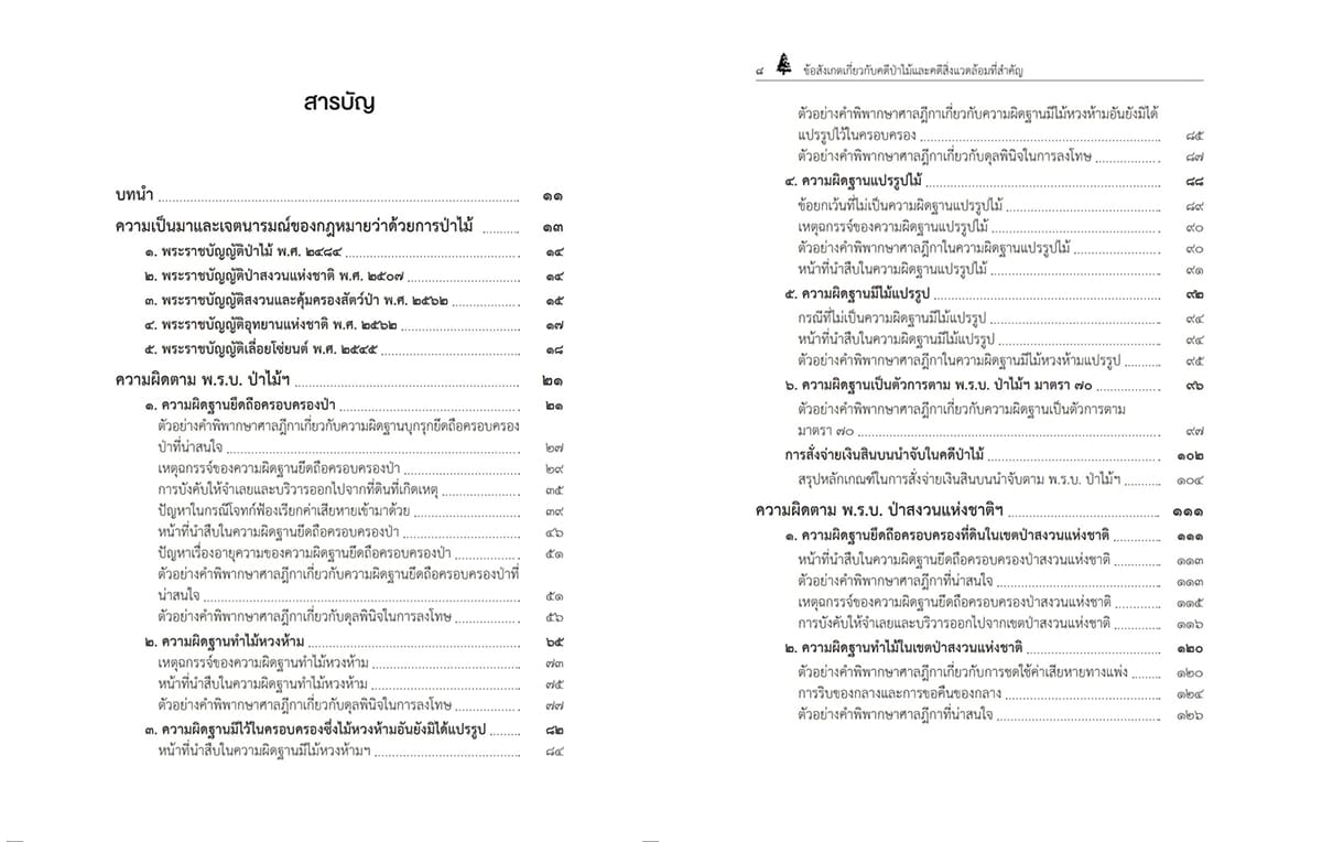 (แถมปกใส) ข้อสังเกตเกี่ยวกับคดีป่าไม้และคดีสิ่งแวดล้อมที่สำคัญ พร้อมตัวบท พิมพ์ครั้งที่ 1 พิชัย เพ็งผ่อง TBK1371 sheetandbook ALX