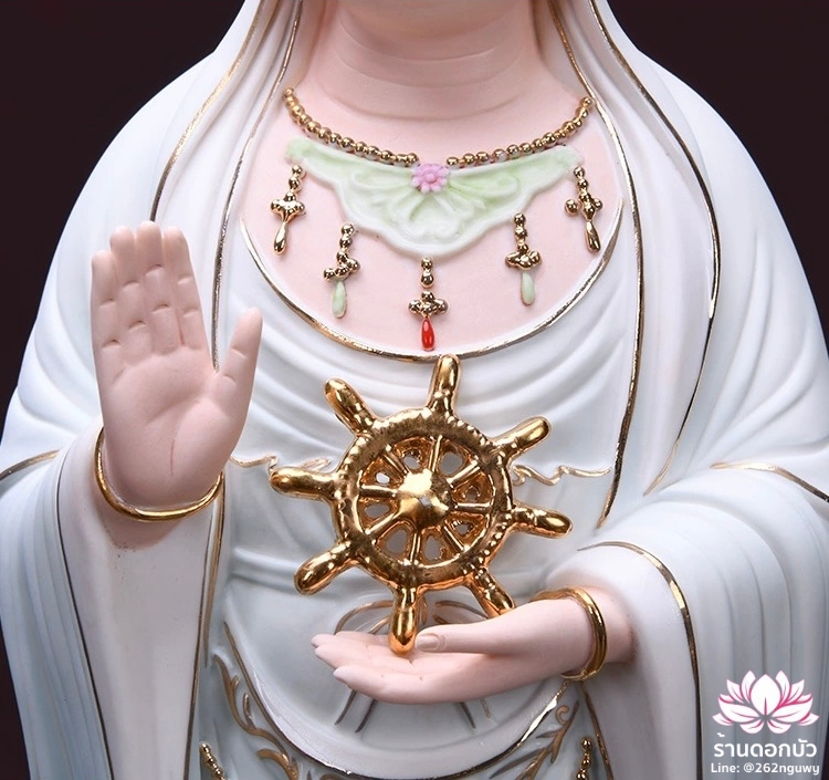 พระโพธิสัตว์กวนอิมแห่งเขาผู่ถัว พระแม่กวนอิมแห่งทะเลใต้ หนานไห่กวนอิม ขนาด 16 นิ้ว