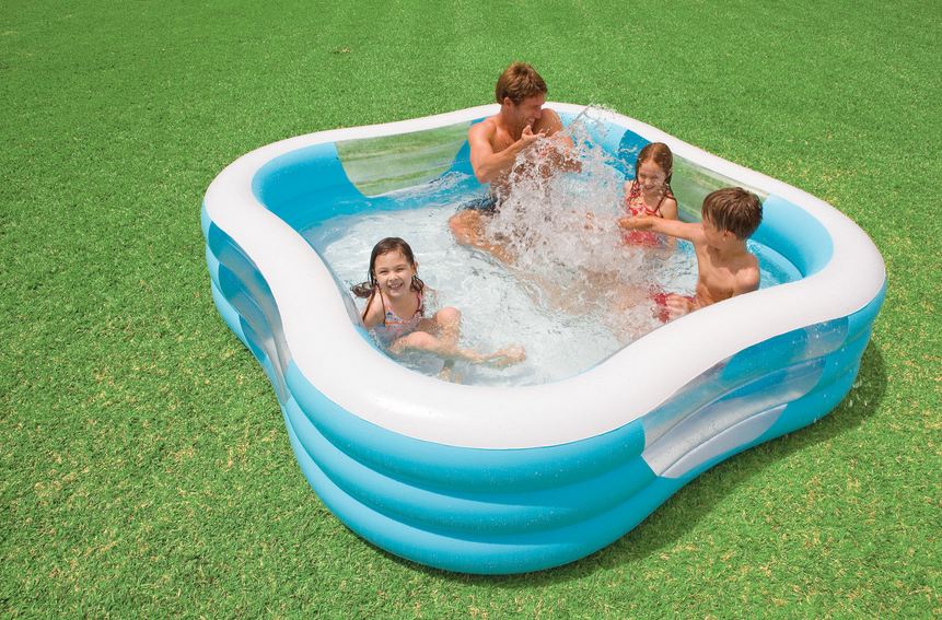 Intex Family Pool Swim สระน้ำครอบครัว 57495 +แถมสูบไฟฟ้า