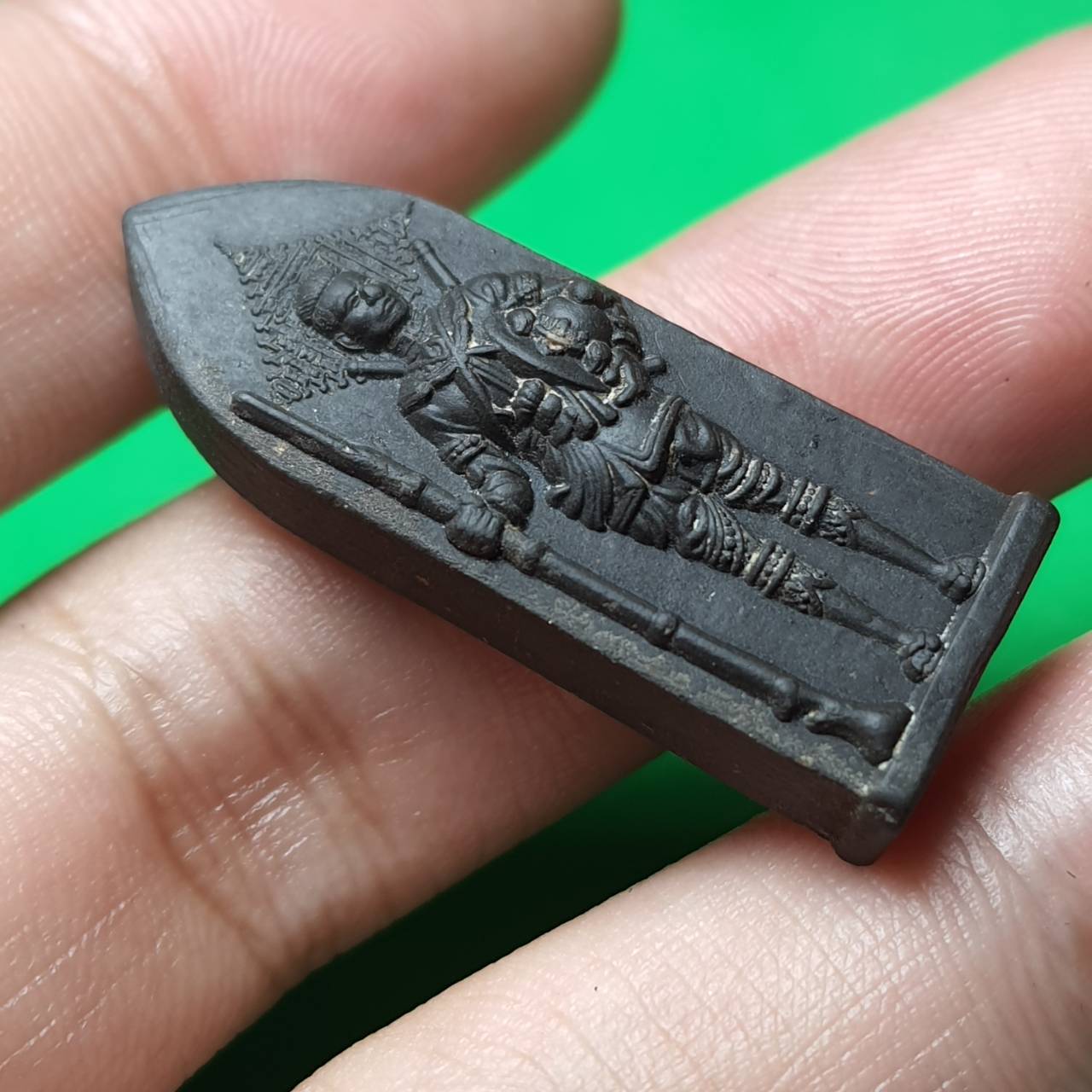 พระเครื่อง พระนเรศวร รางปืน เนื้อมวลสาร สีดำ รุ่น กฤษฏาภินิหาร พระแท้ พระนเรศวรแท้ พระนเรศวรขิงแท้ พระเครื่อง