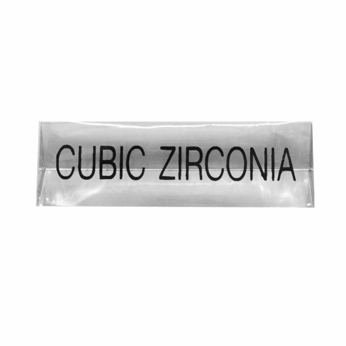 ป้ายอะคริลิกสามเหลี่ยมแท่ง CUBIC ZIRCONIA
