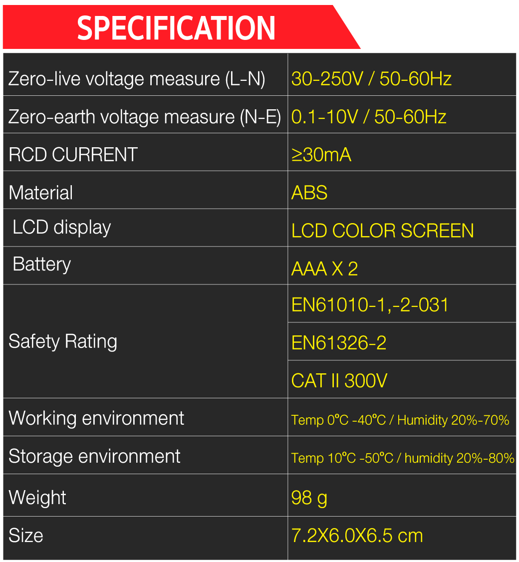SUMO เครื่องตรวจเช็คเต้ารับไฟฟ้า รุ่น 107 เครื่องตรวจสอบเต้ารับ ทดสอบปลั๊ก