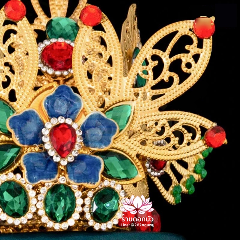 หมวกเทพเจ้าฝ่ายหญิง หมวกเทพนารี หมวกเทวนารี หมวกเจ้าแม่ หมวกพระหญิง หมวกกิมซิ้น หมวกพระจีน