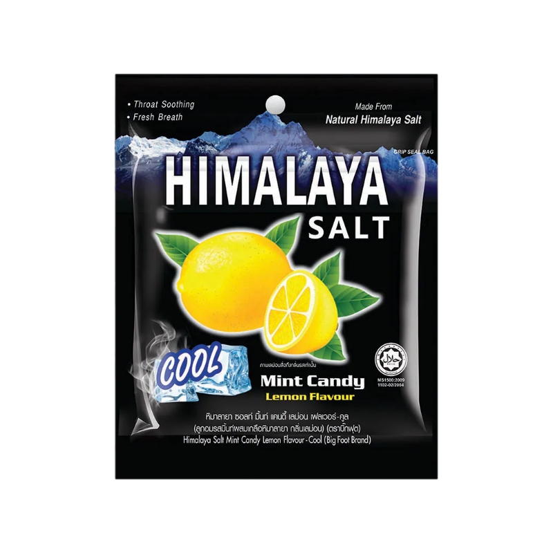 Himalaya หิมาลายา ลูกอมรสมินท์ผสมเกลือหิมาลายา กลิ่นเลม่อน 15 กรัม