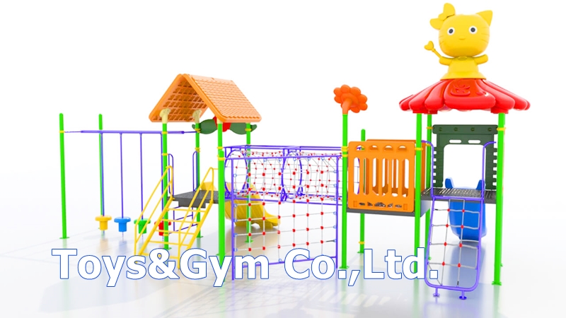 เครื่องเล่นสนามกลางแจ้ง ชุด Funny Kitty House