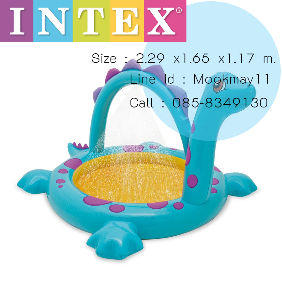 Intex Dino Spray Baby Paddling Pool สระน้ำเด็กไดโนเสาร์พ่นน้ำ 57437
