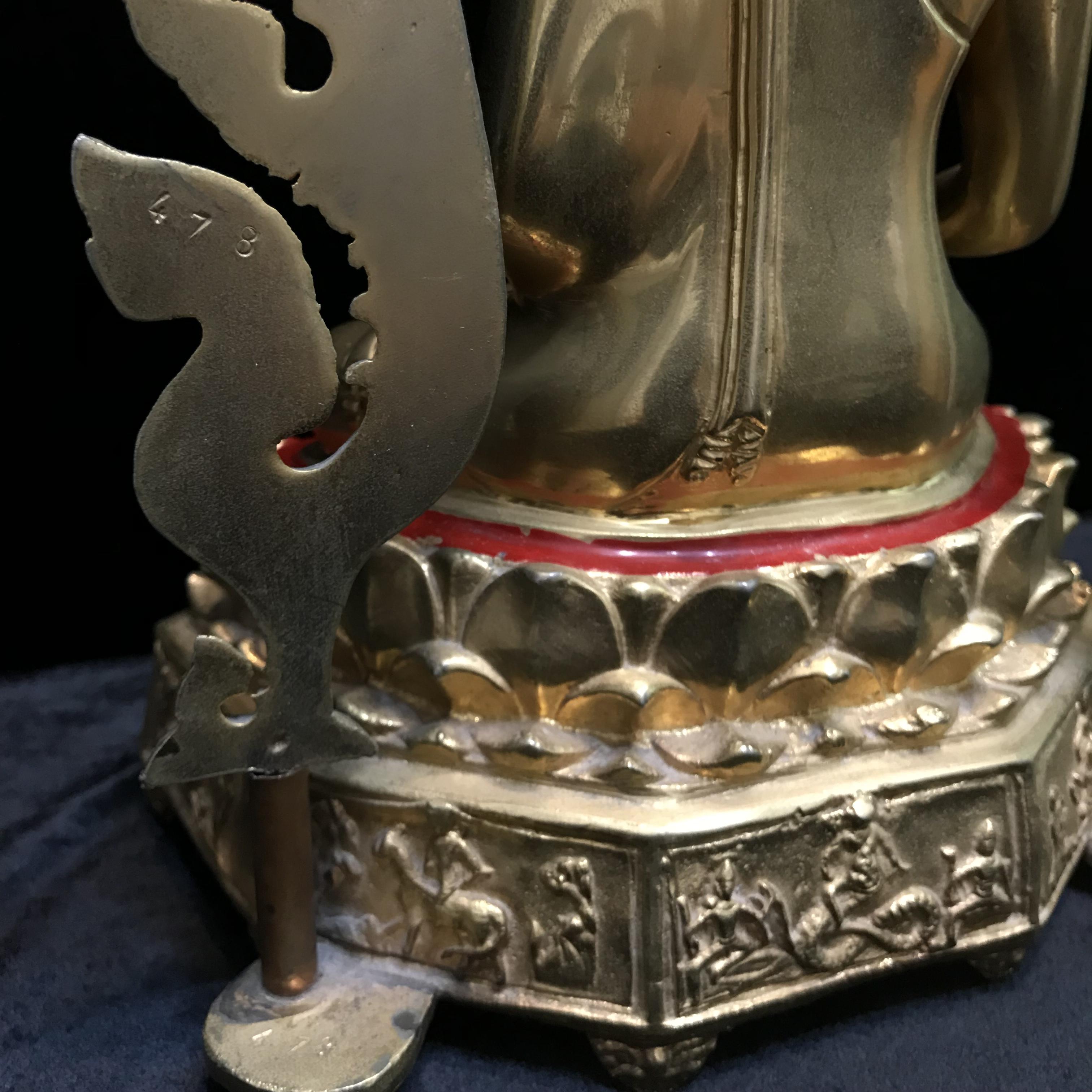 พระพุทธมงคลรัตนภูมิพัฒนมหามุนี ภปร. หน้าตัก 5นิ้ว(อาบทองคำ) วัดมงคลรัตนาราม วัดไทยในซานฟรานซิสโก สหรัฐอเมริกา ( Sanfrancisco USA.) ปี2523 (นิยมหายาก)