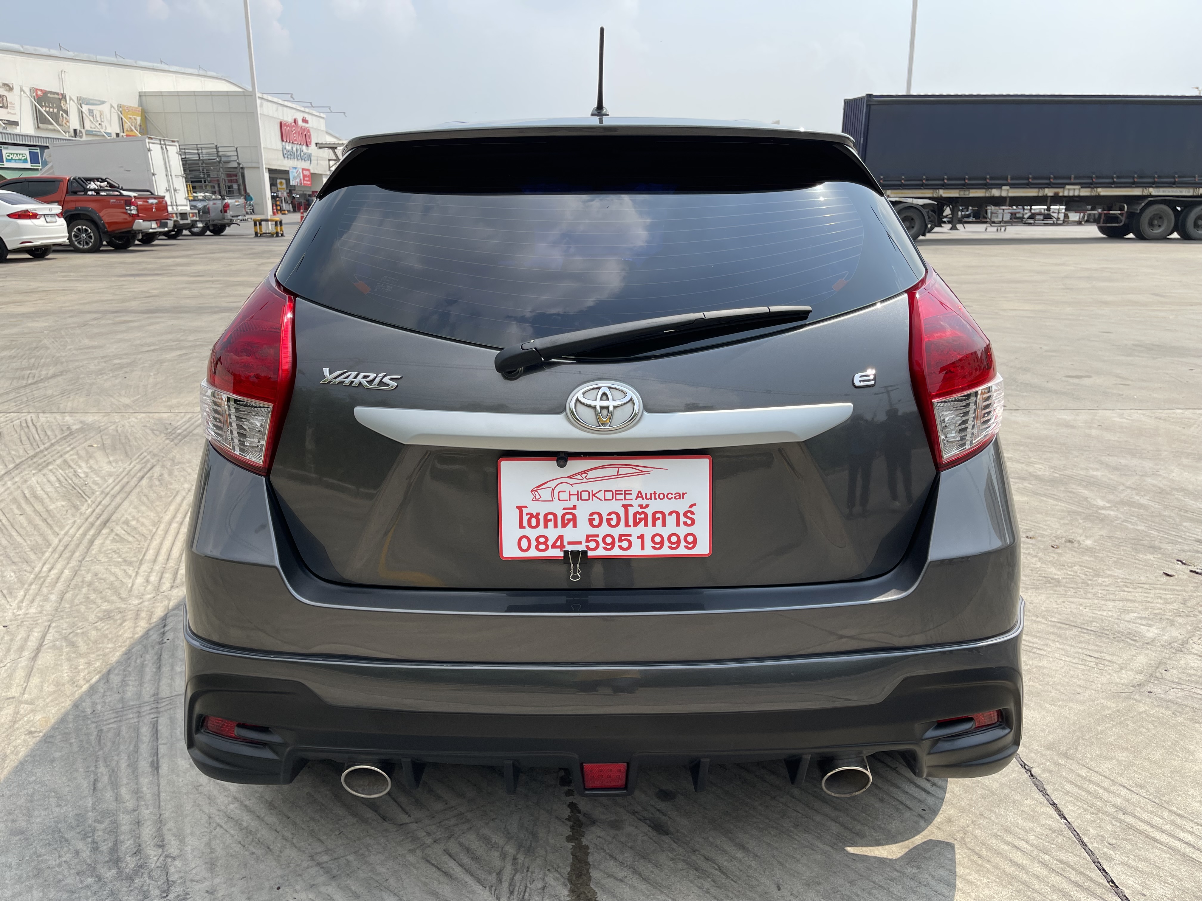 Toyota Yaris 1.2 E At 2017 เทาดำ