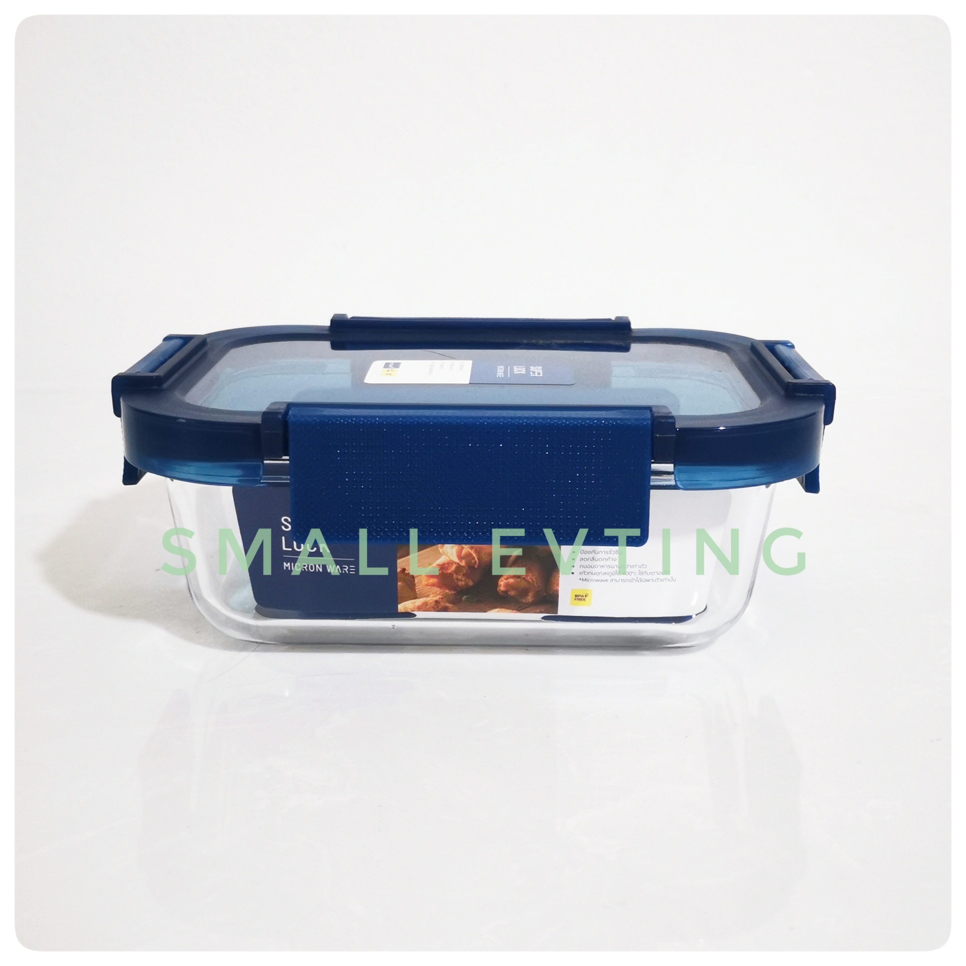 Small Evting กล่อง"แก้ว"ถนอมอาหาร Super Lock แท้ 100 % รุ่น 6219 ความจุ 370 มล เข้าเตาอบ ไมโครเวฟ ได้