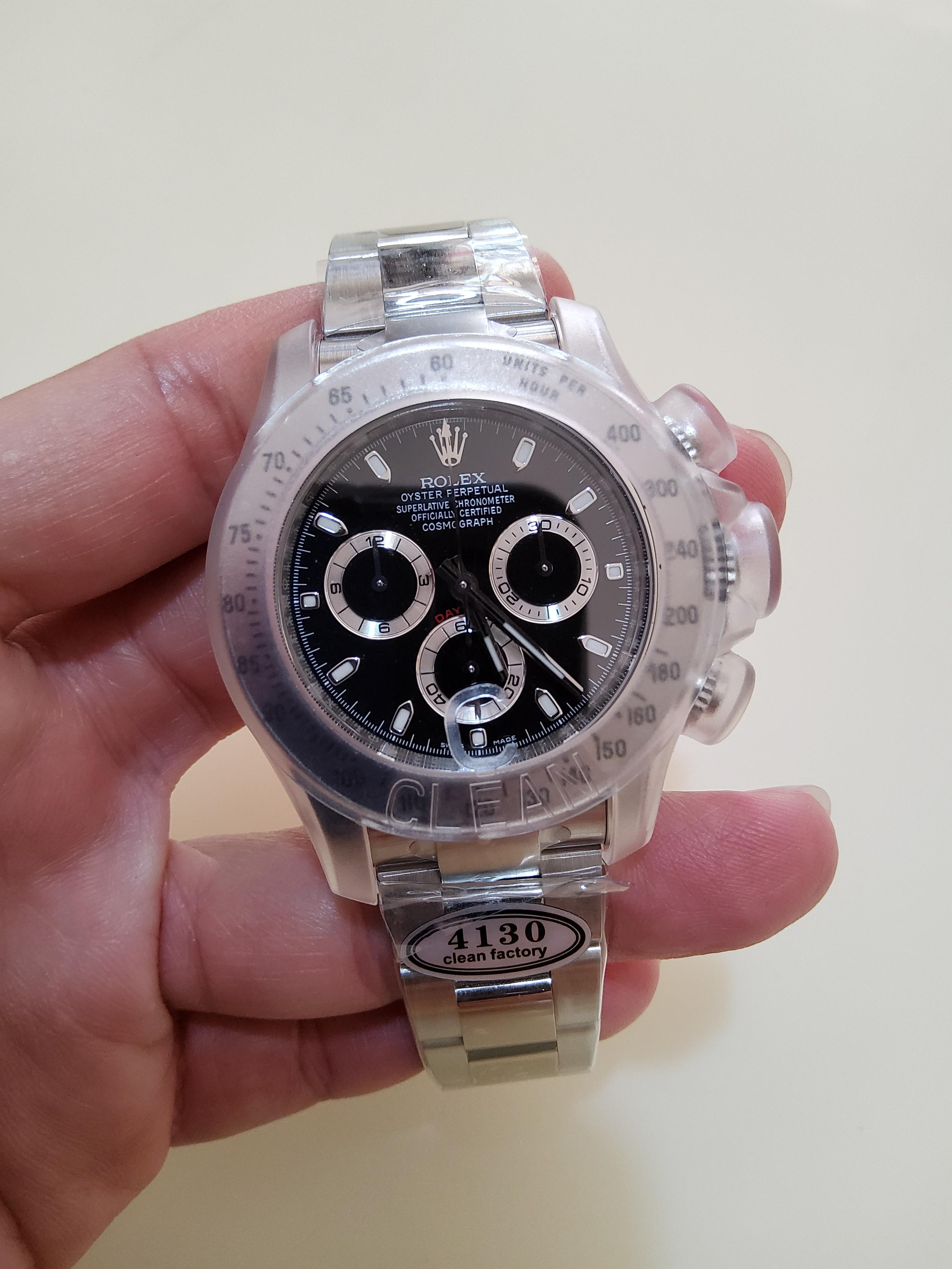 PRE-ORDER ROLEX DAYTONA STEEL (40MM.) กลไกโคลน ROLEX 4130