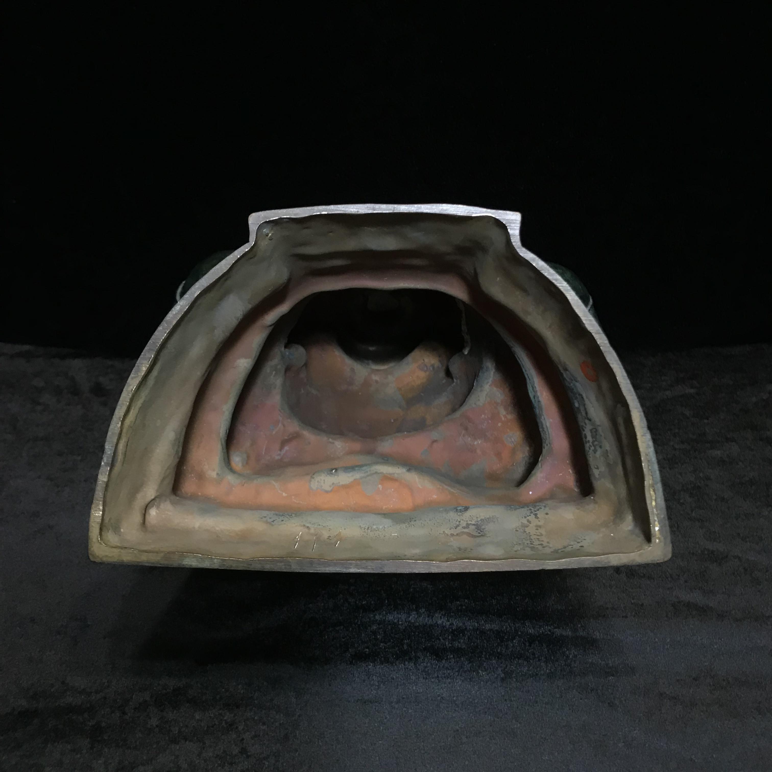 พระพิฆเนศครบรอบ55ปี คณะจิตรกรรม ม.ศิลปากร ปี 2540 เนื้อสำริด สนิมเขียว พาติน่า (Patinas) ขนาด 5x9 นิ้ว เป็นพระพิฆเนศที่งดงามทางด้านศิลปะมาก