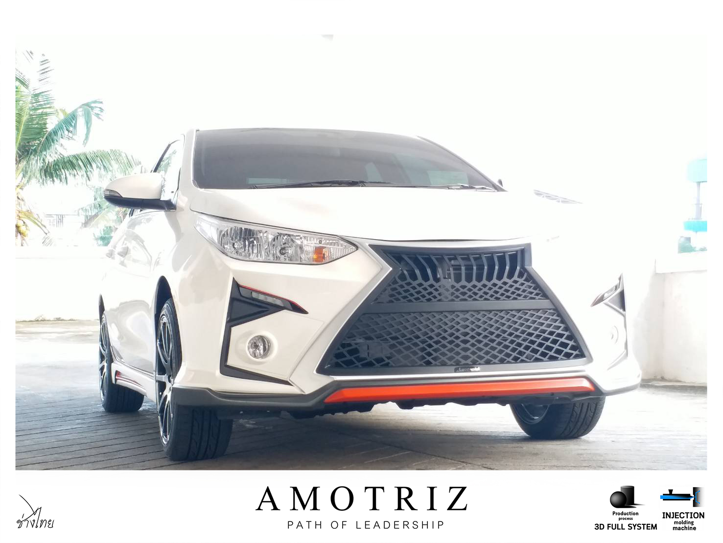 Toyota Yaris Ativ sedan & hatchback front bumper bodykits by Amotriz