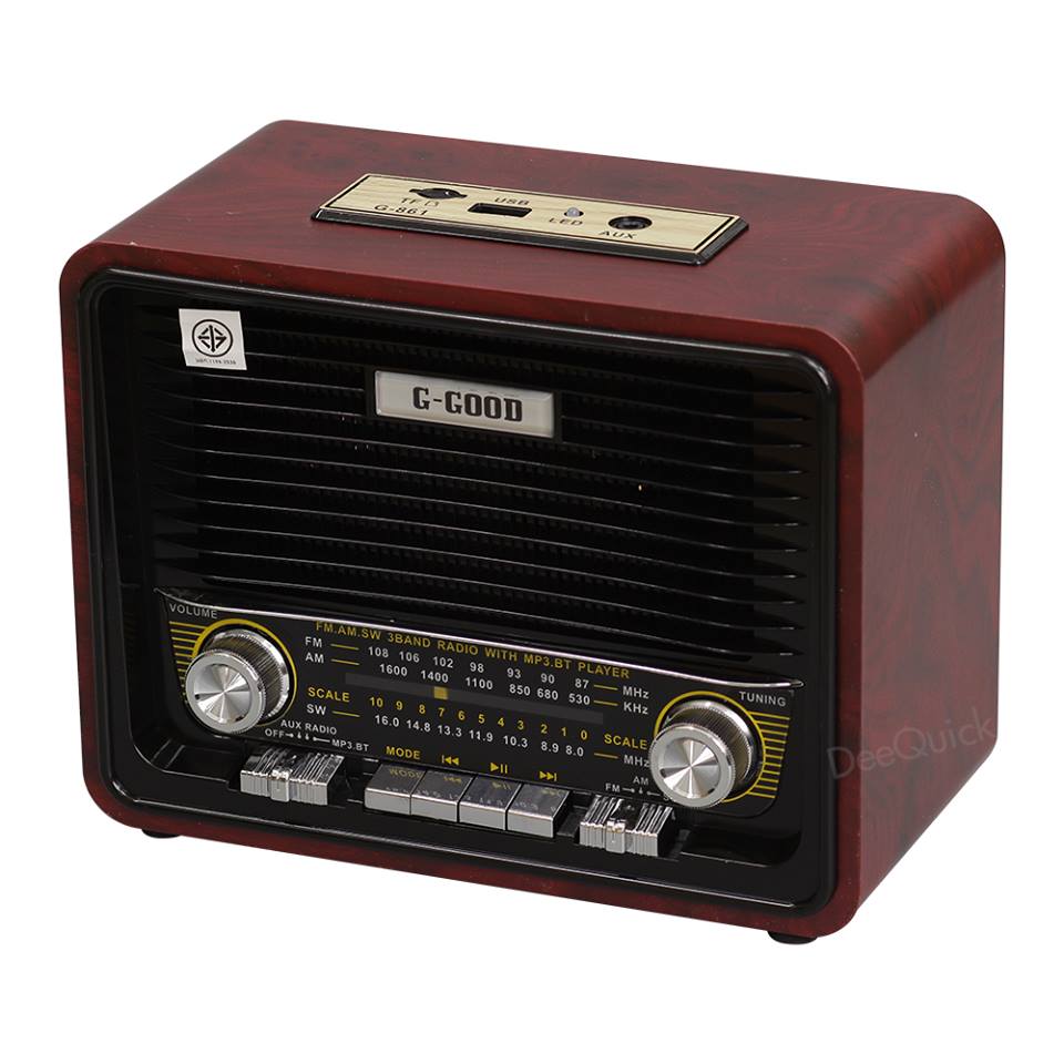 ลำโพงเรโทร G-Good วิทยุ BLUETOOTH AM FM โบราณสไตล์คลาสสิก รุ่น G-861