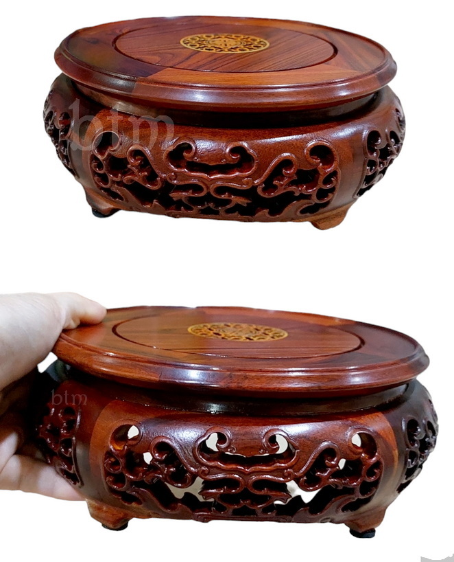 กี๋หรือฐานไม้สไตล์จีน ไม้โรสวูด
