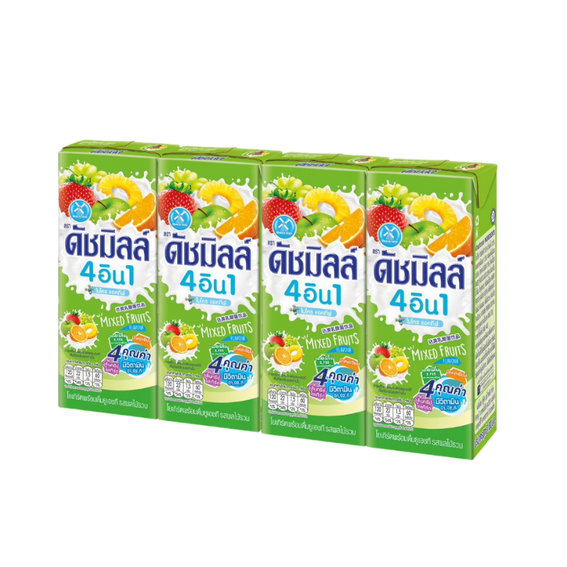 ดัชมิลล์ รสผลไม้รวม UHT 180 มล. (4กล่อง/แพ็ค)