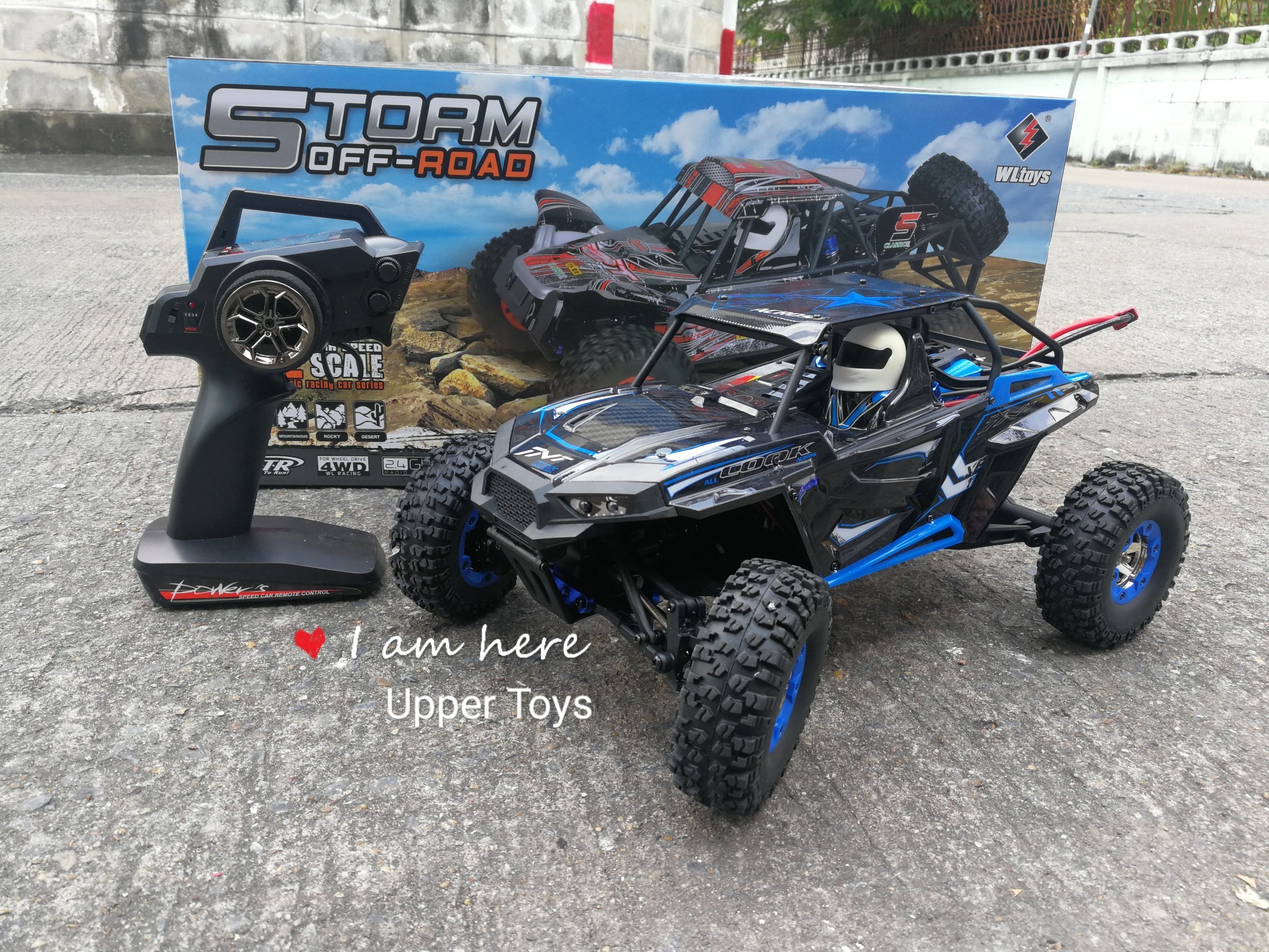 รถบังคับ WL toy Storm off Road 50km/h (รีโมทดิจิตอล) 1:12 สีแดง/ดำ