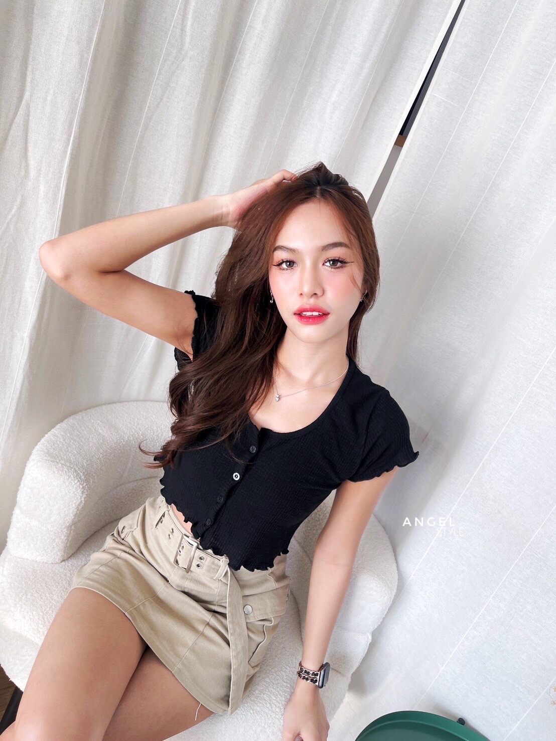 ครอปหยักระดุม