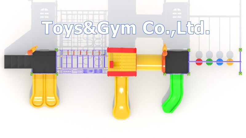 เครื่องเล่นสนามกลางแจ้ง ชุด Funny Park Adventure