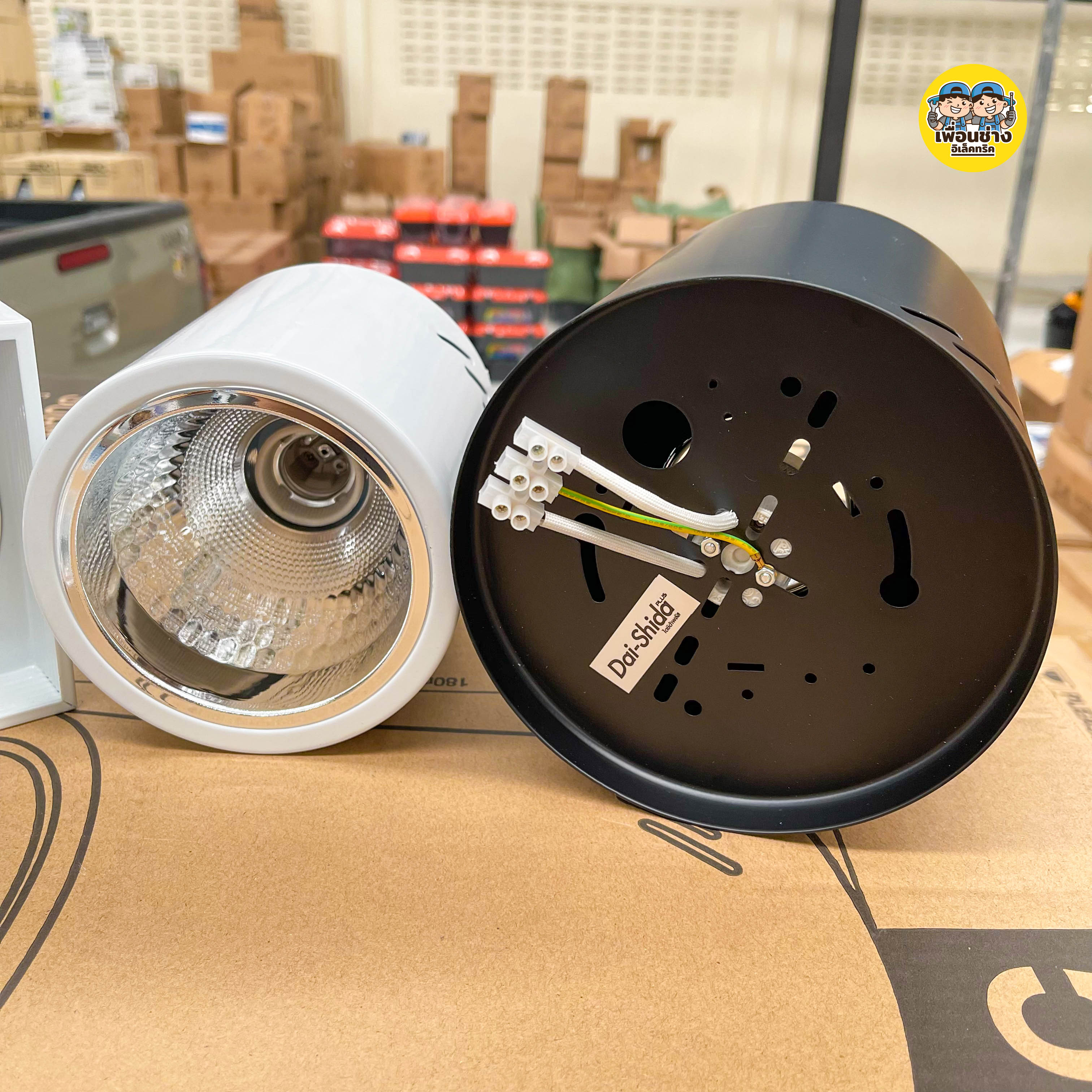 Dai Shida+ โคมกระป๋อง โคมไฟดาวน์ไลท์ ติดลอย E27 Downlight ดาวน์ไลท์ ติดลอย 4” และ 5” ดาวไลท์