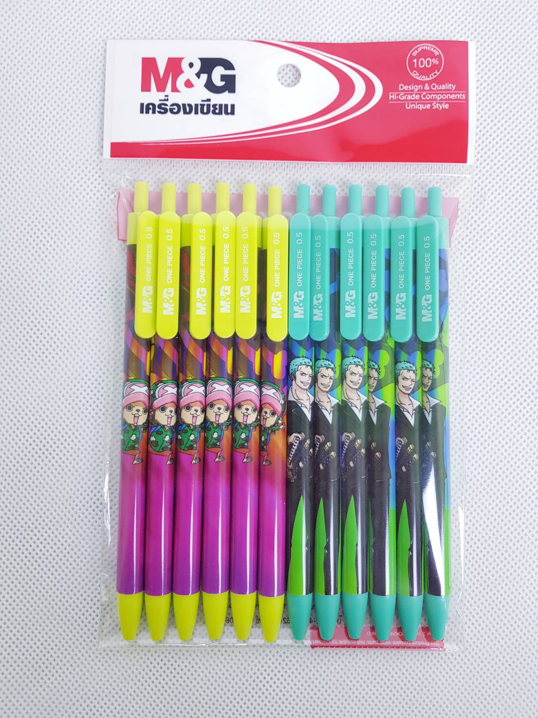 Small Evting ปากกาลูกลื่นลายการ์ตูนสนูปปี้ หัว0.5 มม. แพ็ค12ด้าม (เลือกลายได้) สีน้ำเงิน ปากกาเจล ปากกาลูกลื่น เครื่องเขียน