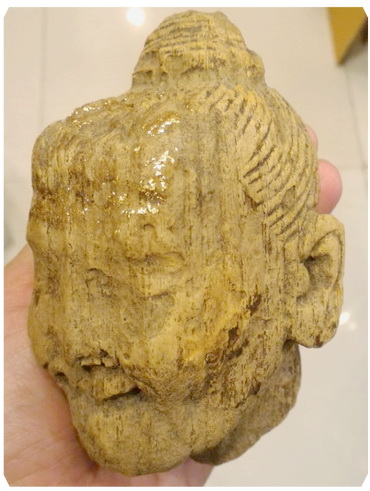 หัวหุ่นไม้ศิลปะพม่า ขนาดเล็ก