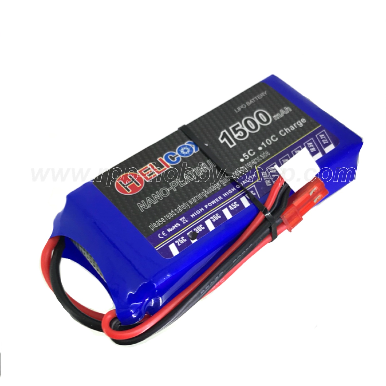 30C แบตเตอรี่ 1500mAh 7.4V
