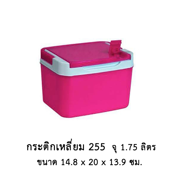 กระติกเหลี่ยม 255 คละสี