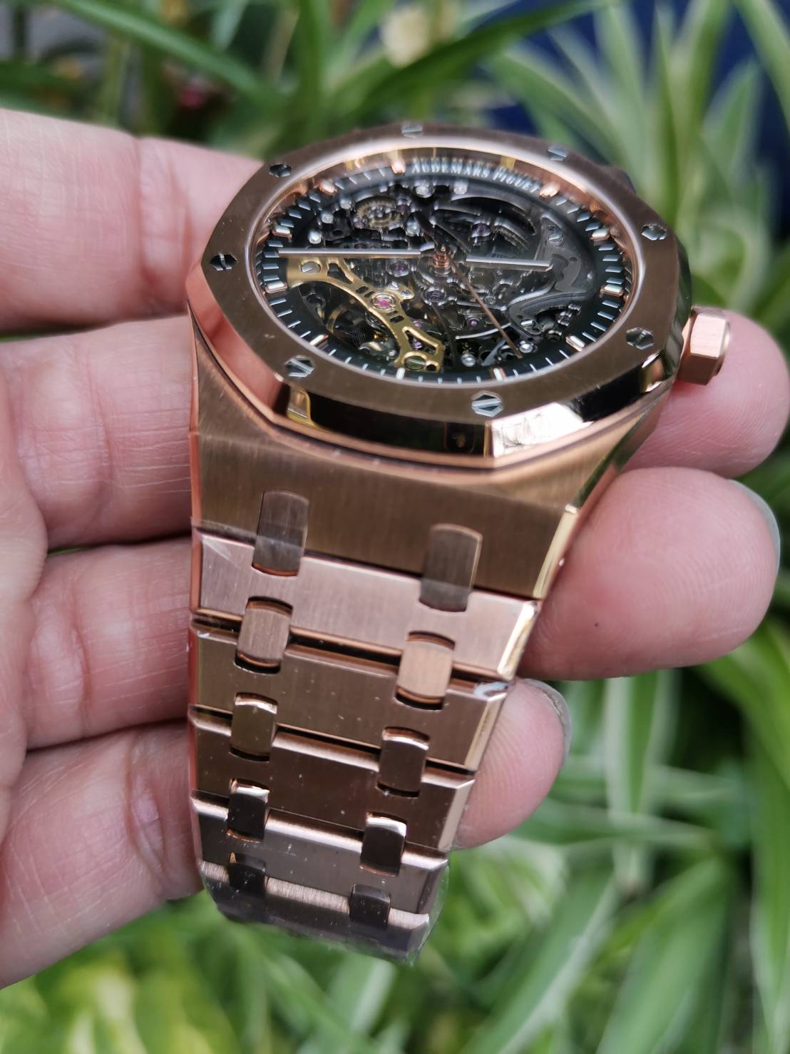 PRE-ORDER AP ROYAL OAK 15407 SKELETON ROSEGOLD (41MM.)