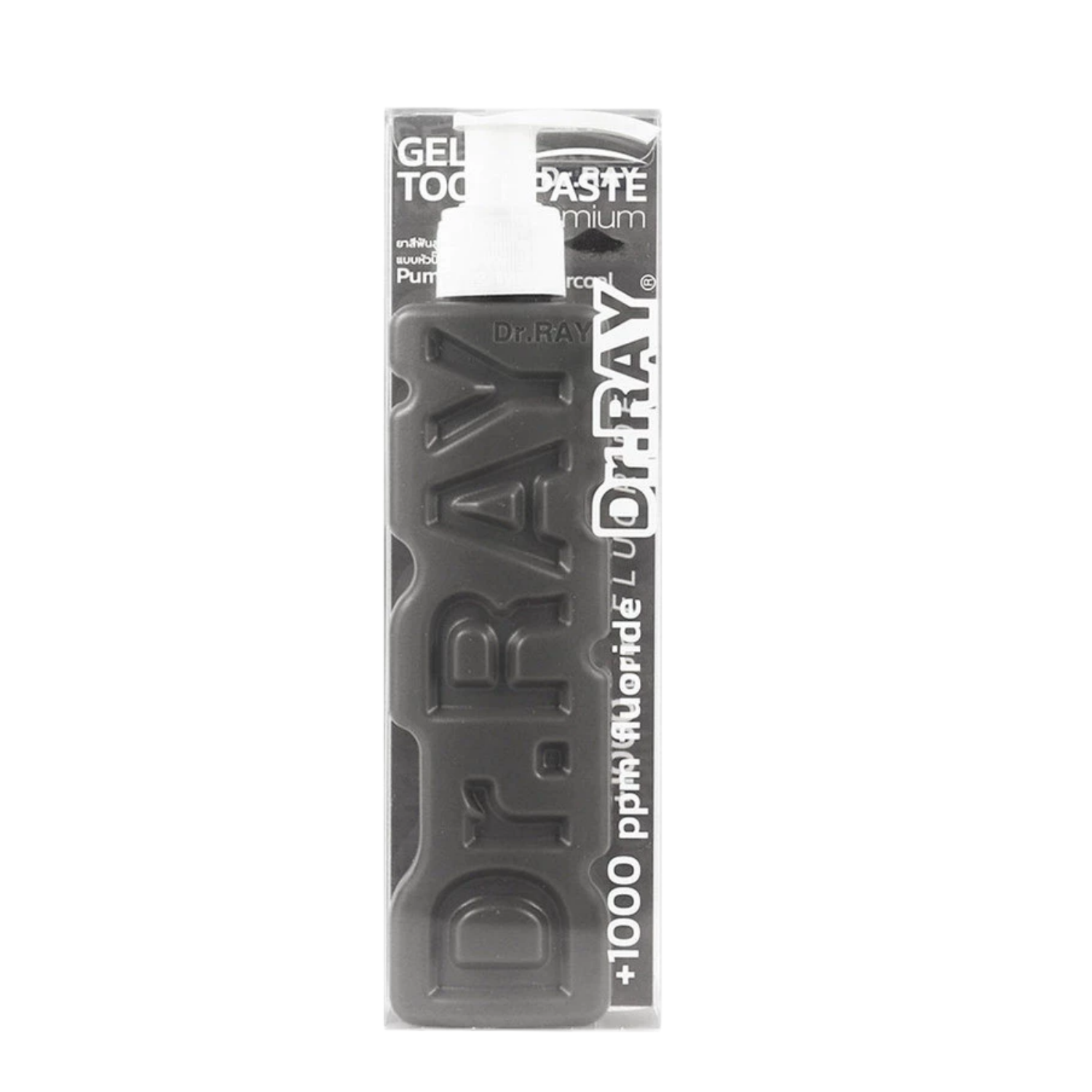 T5 Dr.Ray Charcoal toothpaste 150g. ( หลอดสีเทา )
