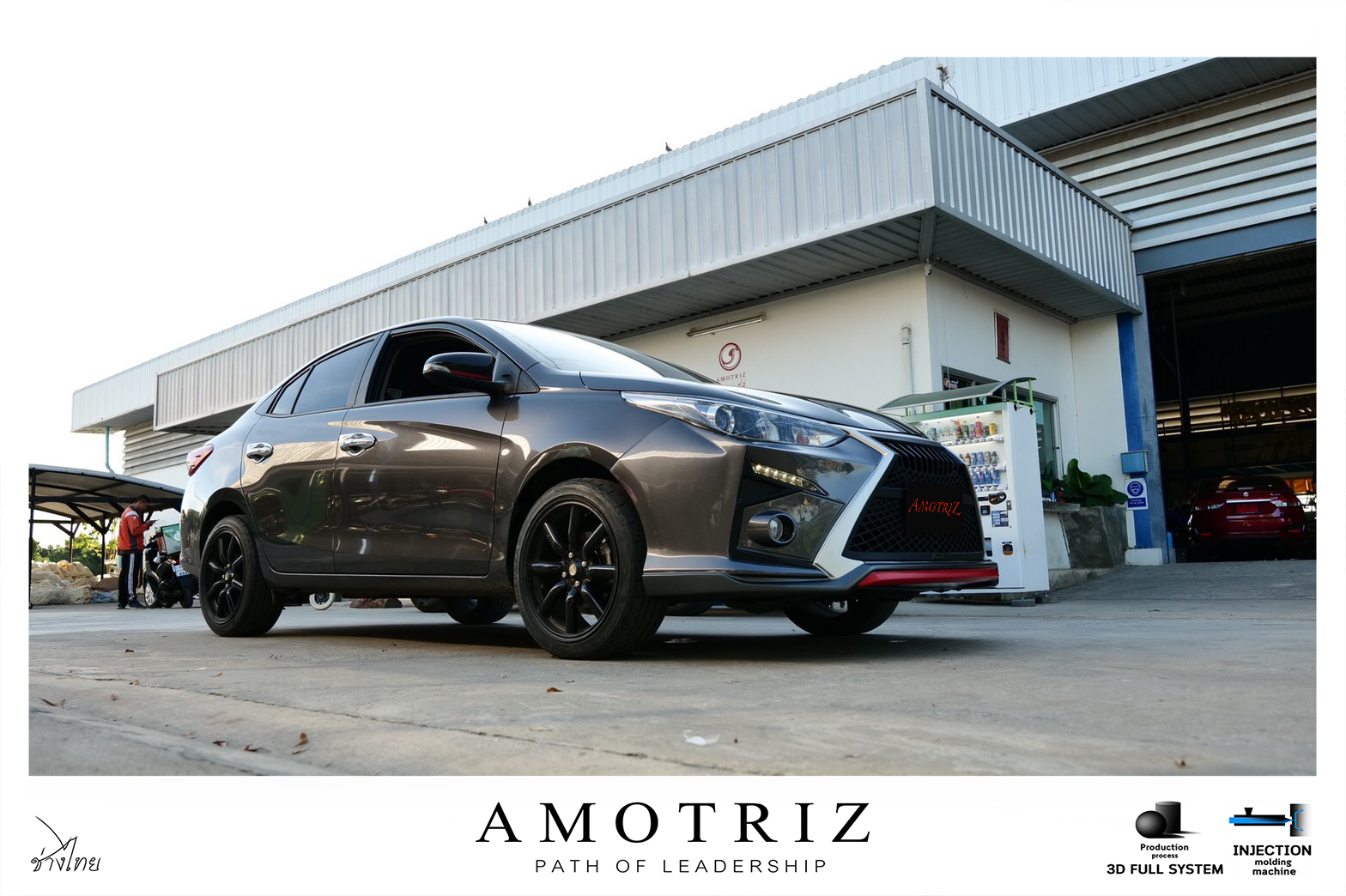 Toyota Yaris Ativ sedan & hatchback front bumper bodykits by Amotriz