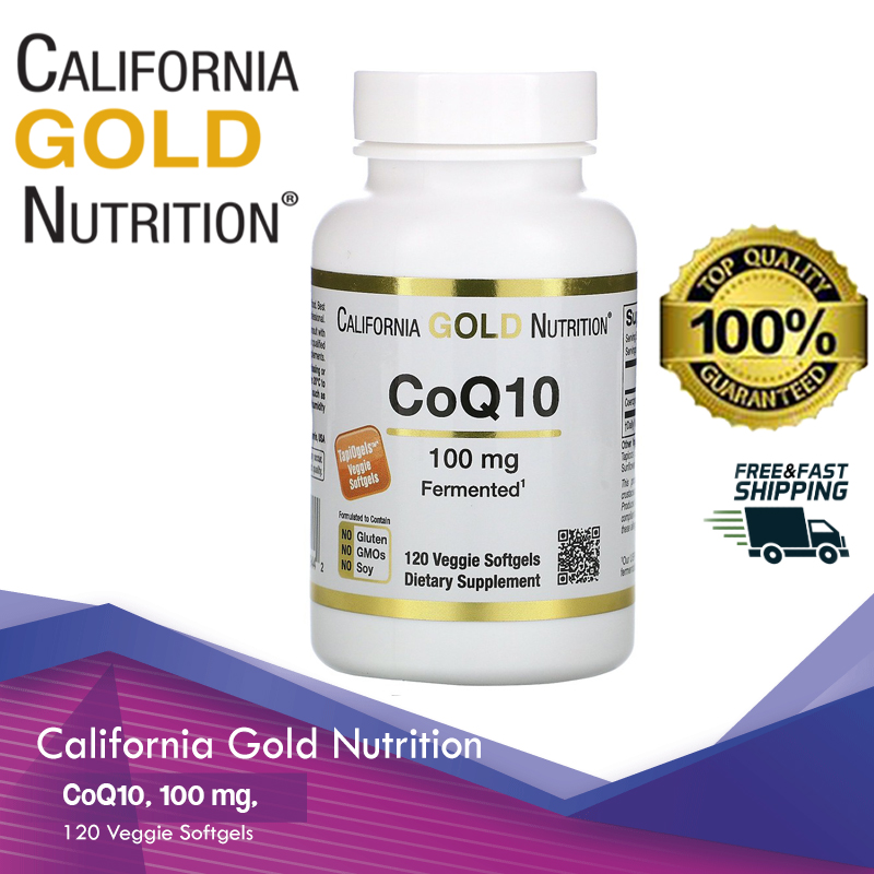 California Gold Nutrition, CoQ10, 100 mg, 120 Veggie Softgels