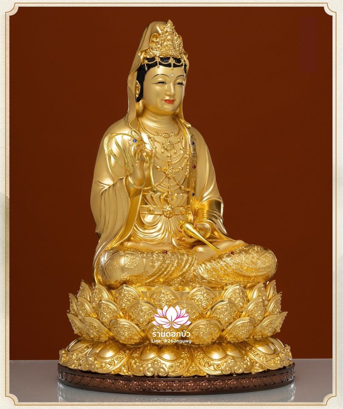 พระพุทธเจ้า (พระยูไล) พระโพธิสัตว์กวนอิม พระกษิติครรภโพธิสัตว์ พระศรีอริยเมตไตรย งานเรซิ่น ขนาด 12/16/19/26 นิ้ว