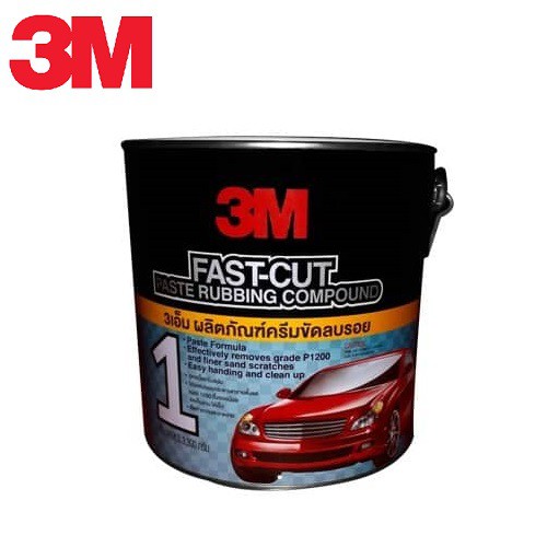3เอ็ม ผลิตภัณฑ์ครีมขัดลบรอยกระดาษทราย No.1 ขนาด 3.30 กิโลกรัม 3M NO.1 FAST-CUT PASTE RUBBING COMPOUND 3.30 KG.