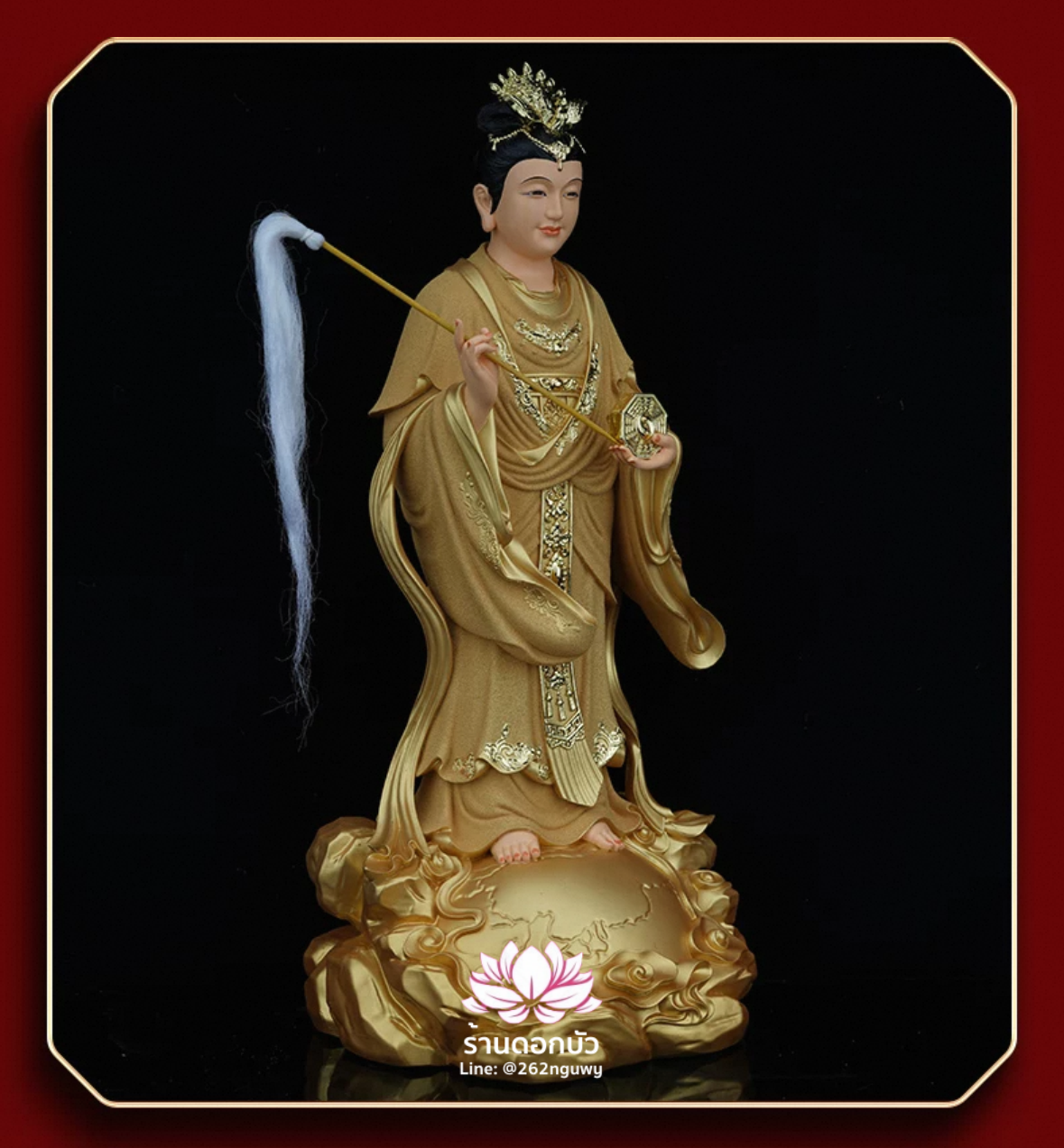 ตี่บ้อเนี่ยเนี้ย ตี่บ้อเหนียวเหนียว พระแม่ธรณีจีน ปางประทับยืน ขนาด 12/16/19 นิ้ว