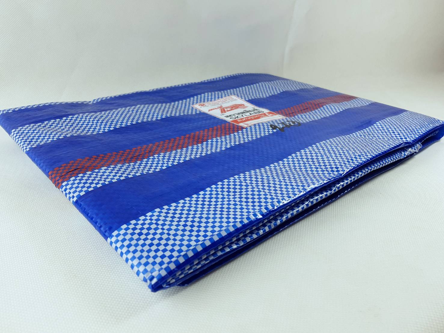 Small Evting ผ้าใบพลาสติก ผ้าใบเต็นท์ ขนาด 2x3เมตร สีฟ้า-ขาว สินค้าคุณภาพเกรดA ผ้าใบกันฝน ผ้าใบพลาสติกฟ้าขาว ผ้าใบเต็นท์