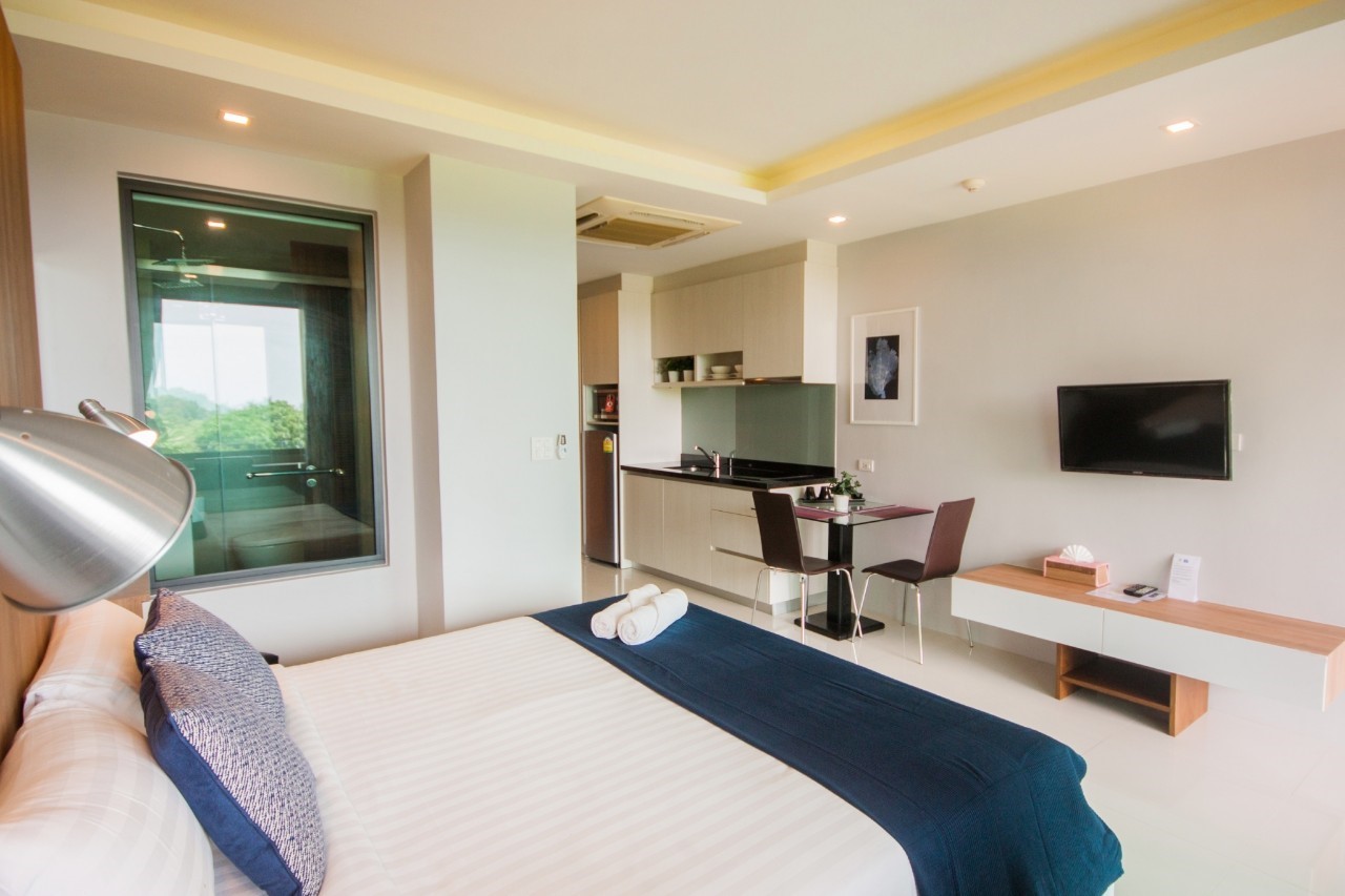 For Rent : Rawai At The Tree condominium 1 bed room at 3rd Floor Moutain View.