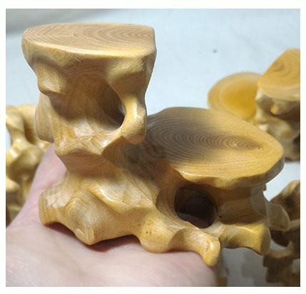 ฐานไม้หรือกี๋ไม้boxwood เล็กๆ แบบ2ชั้น อันละ