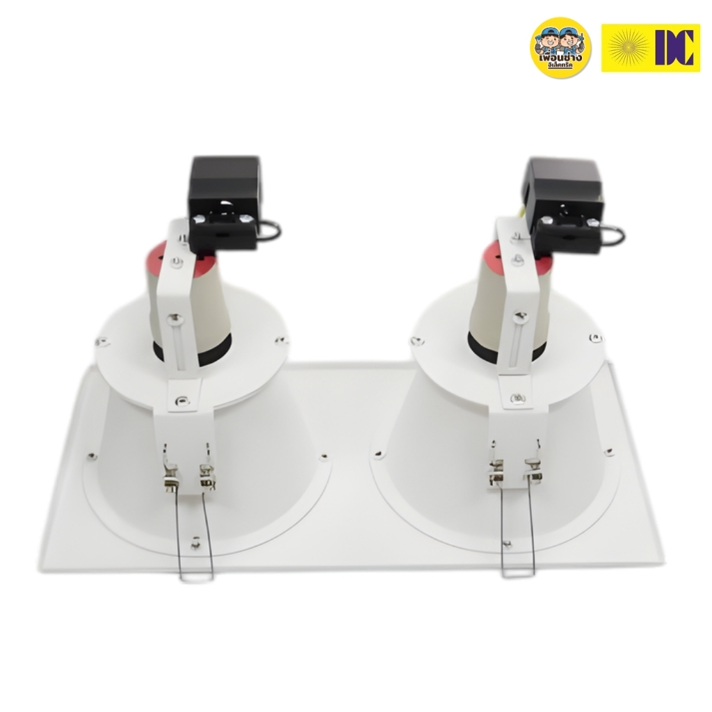 ยี่ห้อ DC รุ่น DL-704A-2 มีสีขาว/สีดำ โคมไฟดาวไลท์ โคมไฟดาวไลท์ฝังฝ้า โคมไฟ เฉพาะโคม ขั้วE27 โคมไฟดาวไลท์