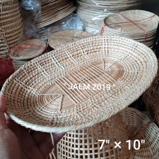 ถาดหวายทรงรี ถาดหวายใส่ผลไม้