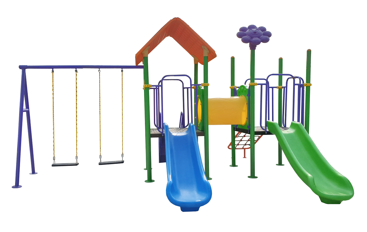 MiT-เครื่องเล่นสนามกลางแจ้ง ชุดบ้านเด็กแสนซน-ของเล่นสนาม-เครื่องเล่นสไลเดอร์กลางแจ้ง