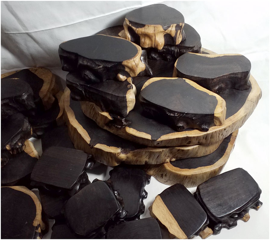 ฐานไม้มะเกลือ(African Ebony)ตัวอย่าง